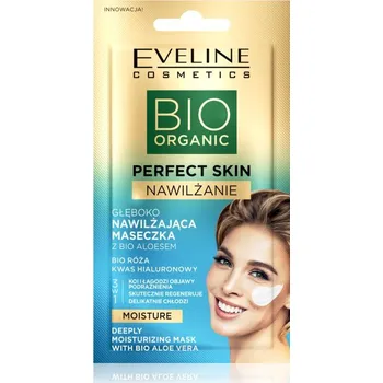Pleťová maska Eveline Cosmetics Perfect Skin Bio Aloe zklidňující a hydratační maska s aloe vera 8 ml