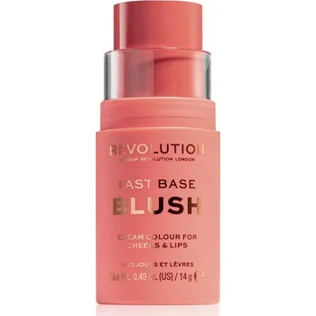 Makeup Revolution Fast Base tónovací balzám na rty a tváře odstín Bare 14 g