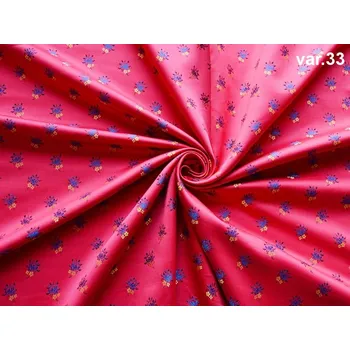 HEDVA ČESKÝ BROKÁT Ondriba 160 krojový brokát KVÍTEK červená | 33