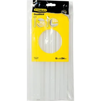 Průmyslové lepidlo Stanley tyčinkové tavné lepidlo - transparentné, 1kg STHT1-70430