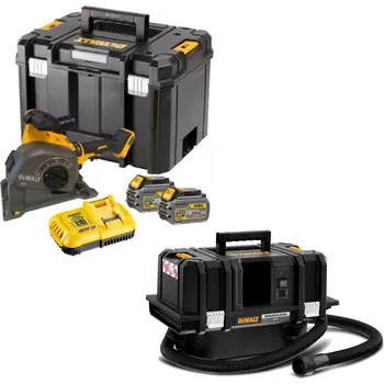 DeWalt Flexvolt DCG200T2 aku drážkovací fréza 54V 2x6,0Ah aku + vysavač DCV586MN