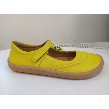 Dětská móda Froddo barefoot kožené balerínky yellow 37