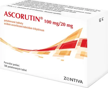 SANECA PHARMACEUTICALS Ascorutin 100 mg/20 mg 100 tbl.