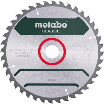 Pilový kotouč Metabo pilový kotouč pro okružní pily 235X30 Z40 WZ 15 ° 628679000