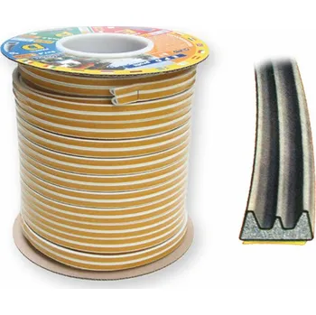 Těsnění do okna a dveří Tesa těsnění samolepicí profil E 55701 bílé