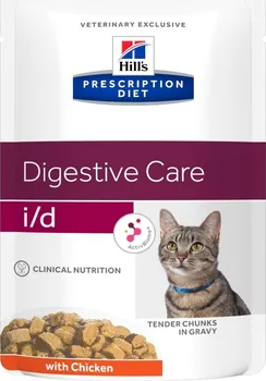 Krmivo pro kočku Hill's Pet Nutrition Prescription Diet Feline i/d AB+ Cat kuře kapsička 12x 85 g