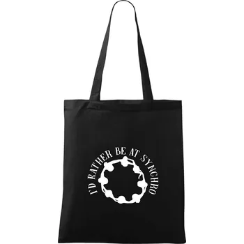 I'd Rather Be At Synchro - Taška bavlněná - 42 x 38 cm ( Černá )