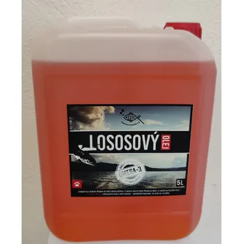 Návnadové aroma Lososový olej 5 l – přírodní atraktor s Omega 3 a 6, velké ekonomické balení