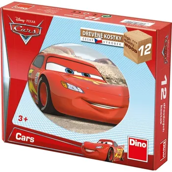 Dino Kubus dřevěné kostky 12 ks, Cars ve světě