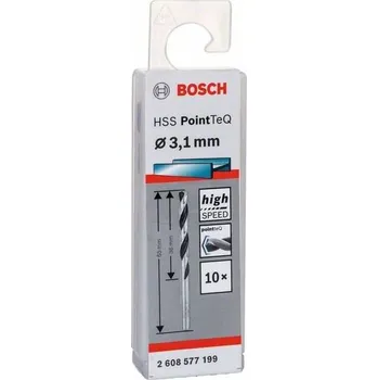 Vrták Vrták do kovu Bosch HSS PointTeQ Twist Speed, pr. 3.1 x 36 / 65 mm, 10ks (2608577199)