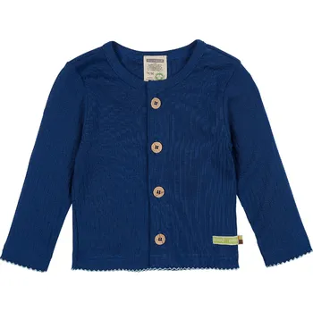 Dívčí mikina Dětský kabátek na knoflíky Tmavě modrá loud + proud Velikost: 110/116