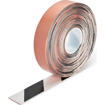 Výstražná páska Extra odolná značkovací páska s nájezdovou hranou 50 mm x 30 m, černobílá