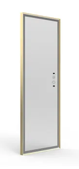 Zrcadlo Bezdoteku LED zrcadlo do šatny LZ1 145 x 45 cm zlaté