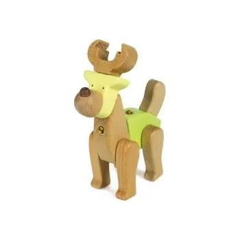 Dřevěná hračka Stavebnice Clickit - Jelen