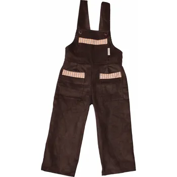 Veselá nohavice Dětské manšestrové lacláče 80 hnědá