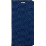 Pouzdro Samsung S22 Plus Luna Carbon Book knížkové modré (kryt neboli obal na Samsung S22 Plus)