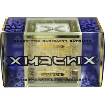 Hlavolam Xmatrix labyrint krychle - zlatá