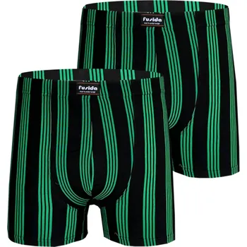 Pánské spodní prádlo Numberoplus Pánské bavlněné boxerky - fusida A860 (balení/2 kusy) Barva: Černá, Velikost: XL