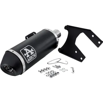 Výfuk pro motocykl Výfuk ARROW Urban černý, Vespa Primavera, Sprint 125-150ccm (`20-) Euro5 AR53537ANR