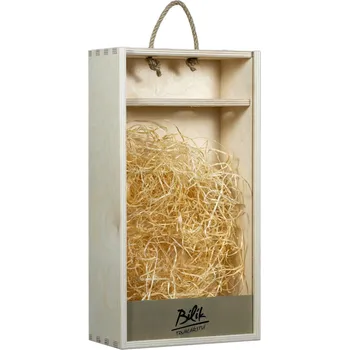 Dárková krabička Kazeta na 2 vína - se zeleným čílkem (2 láhve)