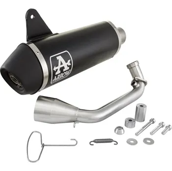 Výfuk pro motocykl Výfuk Arrow Urban černý, Vespa GTS, GTS Super, GTV 300 ccm (`20-) Euro5 AR53536ANR