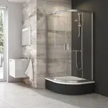 RAVAK sprchový kout snížený Blix BLCP4-80 Sabina, bright alu+Transparent (3B240C40Z1)