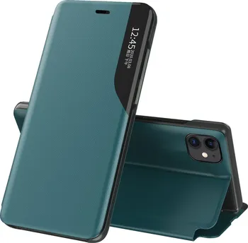 Pouzdro na mobilní telefon Forcell Eco Leather View Case pro Apple iPhone 13 mini zelené