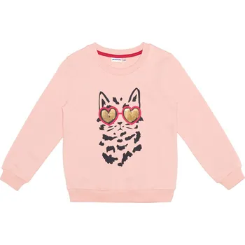 Chlapecká mikina Dívčí mikina - Winkiki WKG 12073, světle růžová Barva: Růžová, Velikost: 116