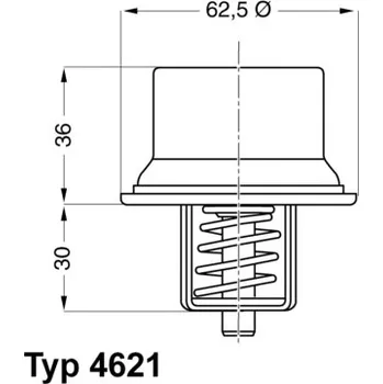 Chladič motoru Termostat chladící kapaliny WAHLER 4621.80D