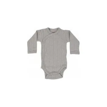 Kojenecký body LODGER Hydrofilní zavinovací body s dlouhým rukávem Romper Tribe Mist Vel. 80