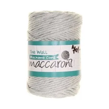 Příze Maccaroni The Wall 5mm 701-01 světle šedá