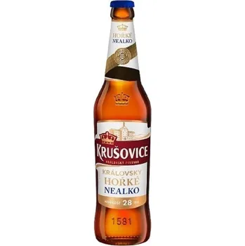 Pivo Krušovice Královsky hořké nealko 0,5 l