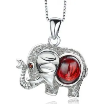 Náhrdelník Stříbrný náhrdelník slon