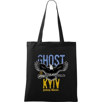Ghost of Kyiv - Orel - Taška bavlněná - 42 x 38 cm ( Černá )