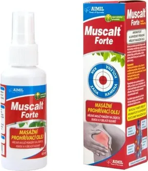 Masážní přípravek Aimil Pharmaceutical Muscalt Forte masážní prohřívací olej 60 ml