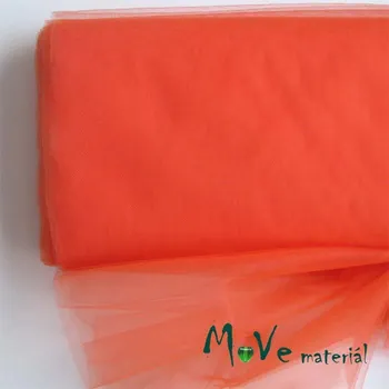 Svatební dekorace svatební tyl jemný tmavě oranžový 50 cm/ š 280 cm