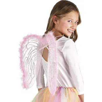 Karnevalový kostým R-kontakt Motýlí křídla růžová 38 x 40 cm