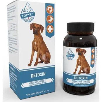Lék pro psa a kočku GREEN IDEA Topvet Detoxin 90 tbl.