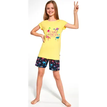 Cornette pyžamo dívčí 788/93 Caribbean - žlutá, 134-140 (Dívčí pyžamo Cornette)