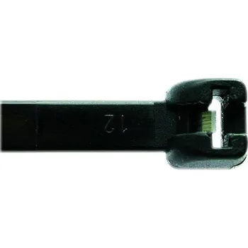 Stahovací páska PROTECCLASS PROTEC Pásek vázací 280x3,5mm ocelová spona černá 100ks 05100808