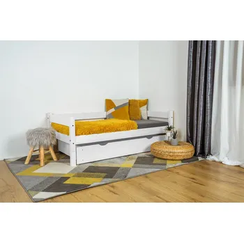 Dětská postel MAXIDO Dětská postel Mia s přistýlkou 200x120 Bílá (Český výrobek)