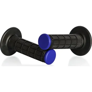Motodoplněk Motokrosové rukojeti MOTION STUFF ADVANCED černá/modrá (half-waffle)