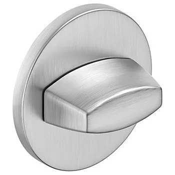 Dveřní kování Rozeta na WC kulatá kartáčovaný chrom mat slim - komplet 2ks