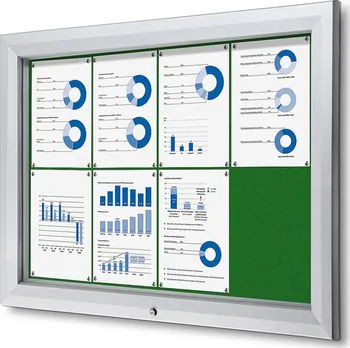 Jansen Display Uzamykatelná informační vitrína SCTF Green 102.5 x 76 cm