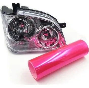 Polep vozidla Fólie na světla, růžová 30x100cm