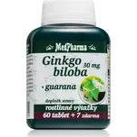 MedPharma Ginkgo biloba + Guarana tablety pro podporu fyzického a duševního zdraví 67 tbl