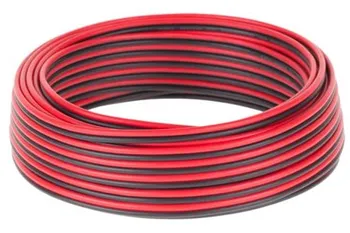 Průmyslový kabel Cabletech Kabel dvojlinka černý/rudý 2x 0,75 mm/10 m