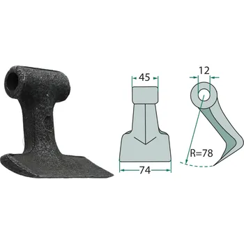 Kladivo Mulčovací kladivo pro Irus, Palladino, Pegoraro, 12/45/74 mm