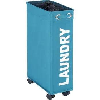 Koš na prádlo Koš na špinavé prádlo CORNO, kontejner 43 l - barva tyrkysová, WENKO