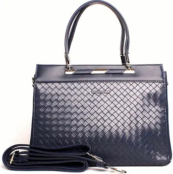 Kabelka David Jones Paris Střední tříoddílová kabelka do ruky David Jones CM6446A tmavěmodrá